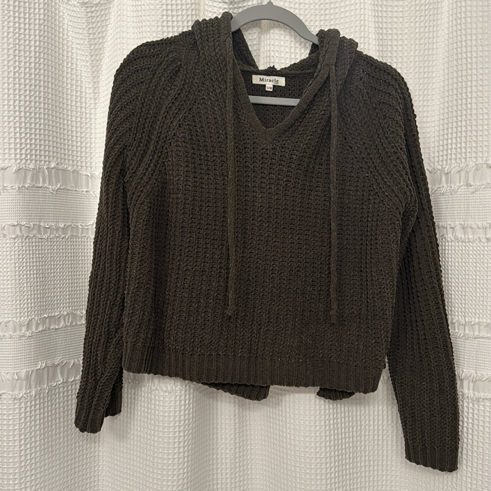 Army green sweater pullover